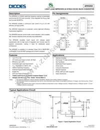 AP65200MP-13 Datasheet Cover