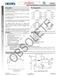 AP65200S-13 Datasheet Cover