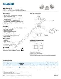 APA1606QBC/D Datasheet Cover