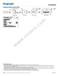 APA1606SECK Datasheet Page 4