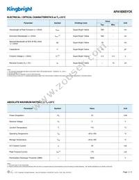 APA1606SYCK Datasheet Page 2