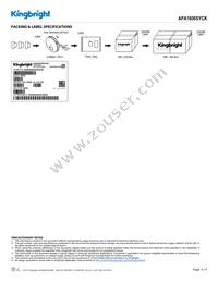 APA1606SYCK Datasheet Page 4