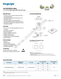 APA1606VRBXF/A-5MAV Datasheet Cover