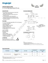 APA2107LSECK/J4-PRV Datasheet Cover