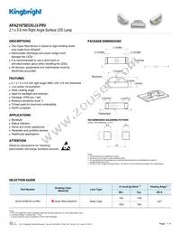 APA2107SECK/J3-PRV Datasheet Cover