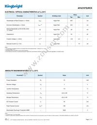 APA2107SURCK Datasheet Page 2