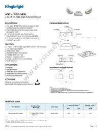 APA2107SYCK/J3-PRV Datasheet Cover
