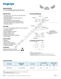 APA2107ZGC/G Datasheet Cover