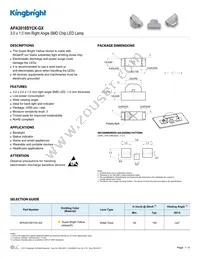 APA3010SYCK-GX Datasheet Cover