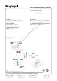 APB2012CGKSEKC Datasheet Cover