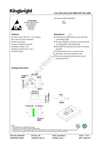 APB2012QBDCGKC Datasheet Cover