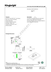 APB2012SURKCGKC Datasheet Cover