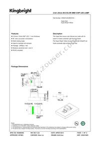 APB2012SURKSYKC Datasheet Cover