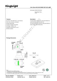 APB2012SYKCGKC Datasheet Cover