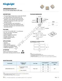 APB3025SEKCGKC-F01 Datasheet Cover