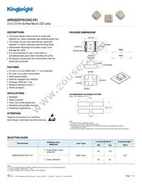 APB3025SYKCGKC-F01 Datasheet Cover