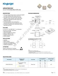 APB3227SEKCGKC Datasheet Cover