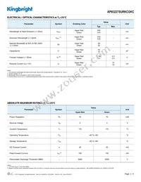 APB3227SURKCGKC Datasheet Page 2