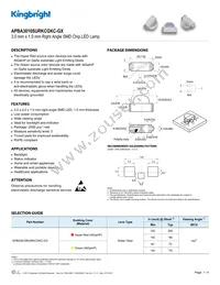 APBA3010SURKCGKC-GX Datasheet Cover