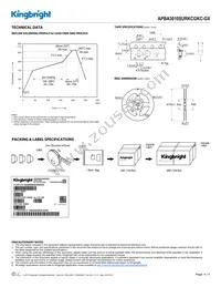 APBA3010SURKCGKC-GX Datasheet Page 4