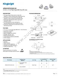 APBA3010SYKCGKC-GX Datasheet Cover