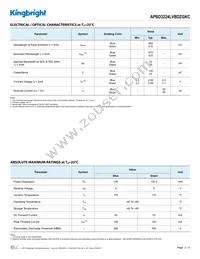 APBD3224LVBDZGKC Datasheet Page 2