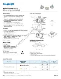APBDA3020SURKCGKC-GX Datasheet Cover