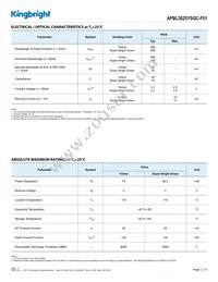 APBL3025YSGC-F01 Datasheet Page 2