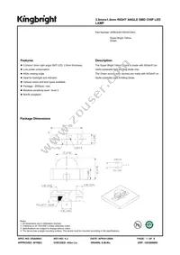 APBVA3010SYKCGKC Datasheet Cover