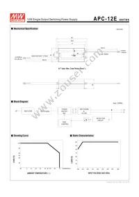 APC-12E-700 Datasheet Page 3