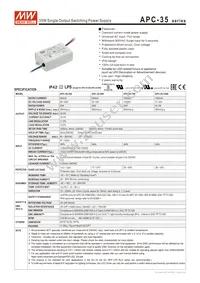 APC-35-500 Datasheet Cover