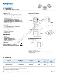 APD3224ZGCK-F01 Datasheet Cover