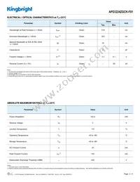 APD3224ZGCK-F01 Datasheet Page 2