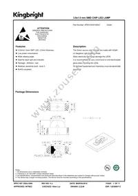 APECVA3010ZGC Datasheet Cover