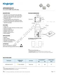 APED3528CGCK-F01 Datasheet Cover
