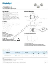 APED3528QBC/D-F01 Datasheet Cover