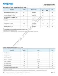 APED3528SURCK-F01 Datasheet Page 2