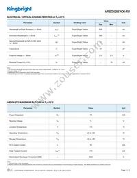 APED3528SYCK-F01 Datasheet Page 2