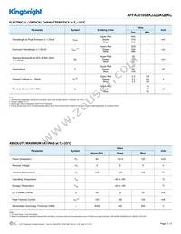 APFA3010SEKJ3ZGKQBKC Datasheet Page 2