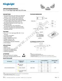 APFA3010SURKCGKSYKC Datasheet Cover