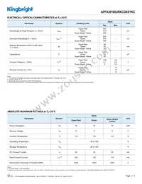 APFA3010SURKCGKSYKC Datasheet Page 2