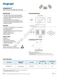 APG0603CGC-TT Datasheet Cover