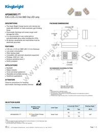 APG0603SEC-TT Datasheet Cover