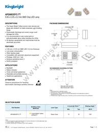 APG0603SYC-TT Datasheet Cover