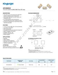 APG1608ZGCK Datasheet Cover