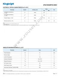 APGA1602QWF/KA-5MAV Datasheet Page 2