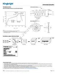 APHB1608CGKSURKC Datasheet Page 4