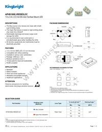 APHB1608LVBDSEKJ3C Datasheet Cover