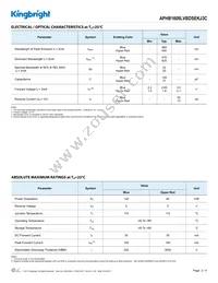 APHB1608LVBDSEKJ3C Datasheet Page 2