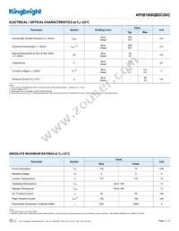 APHB1608QBDCGKC Datasheet Page 2